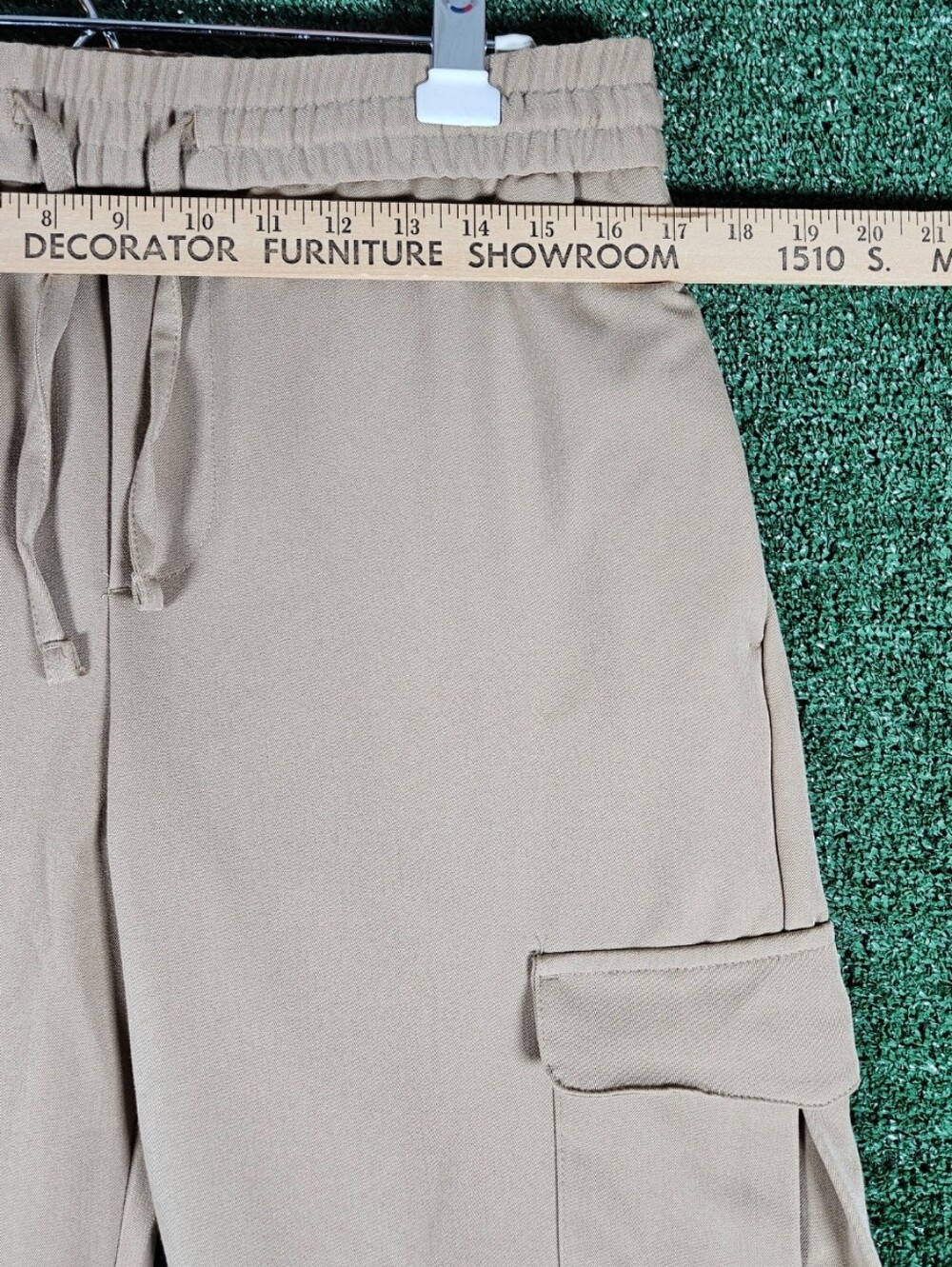 Marc Asher Beige Performance Tech Cargo Pants / Mens Size L/34 - Picture 2 of 10